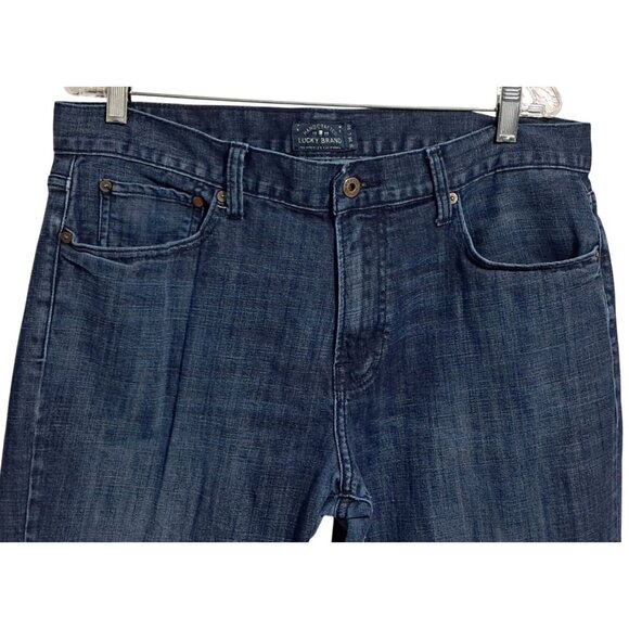 Lucky Brand Jeans Size 36x30 221 Original Straight Blue Denim - Picture 6 of 13